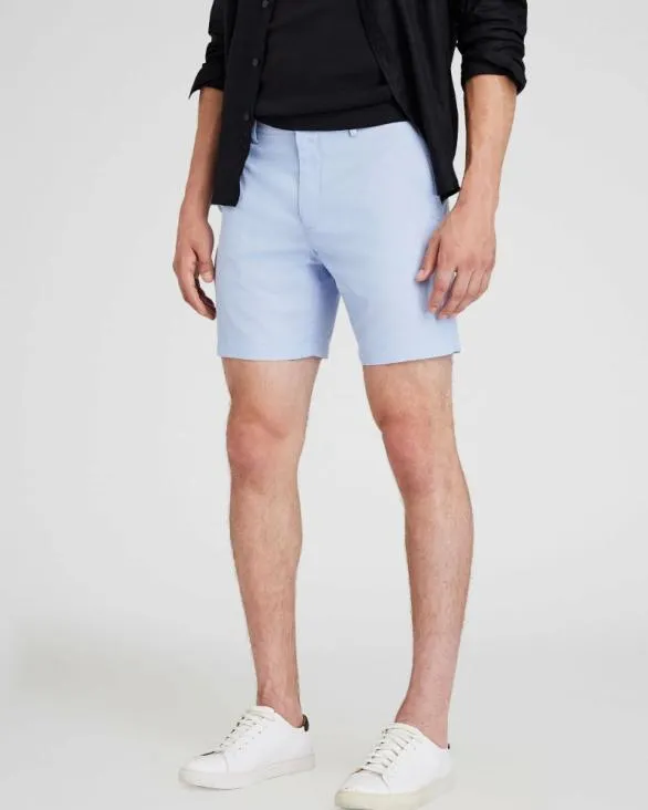 Club Monaco Shorts Baxter MicroStripe 7034 Shorts Blue 8211 Men