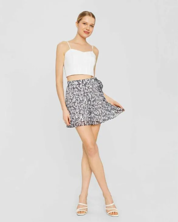 Club Monaco Shorts Floral Justine Short Black Shadow Print A 8211 Women