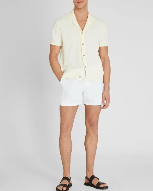 Club Monaco Shorts Jax Texture 5034 Short White Base 8211 Men