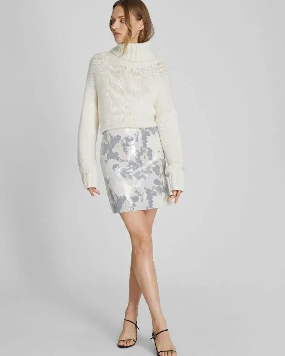 Club Monaco Skirts Sequin Mini Skirt Pale Pink 8211 Women