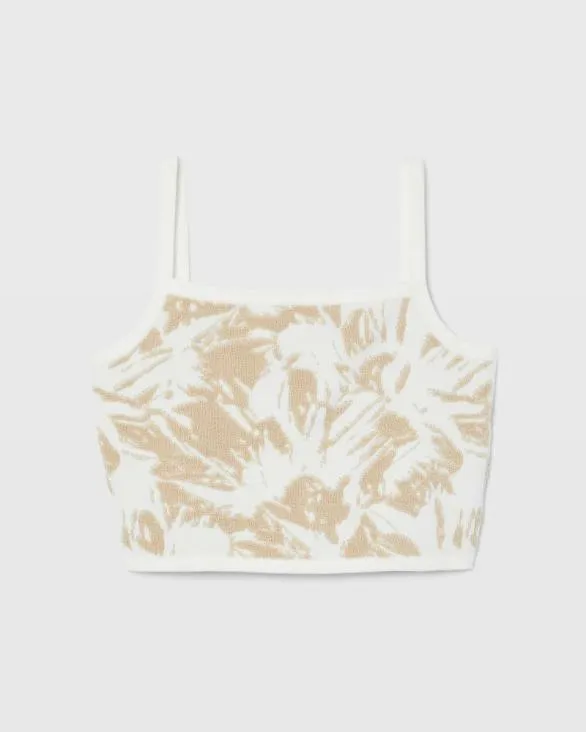Club Monaco Sweaters Loop Jacquard Sweater Tank Oatmeal Base 8211 Women