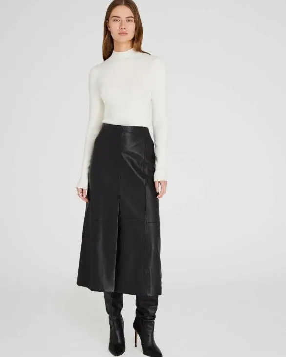 Club Monaco Sweaters Merino Rib Mockneck Sweater Ivory 8211 Women
