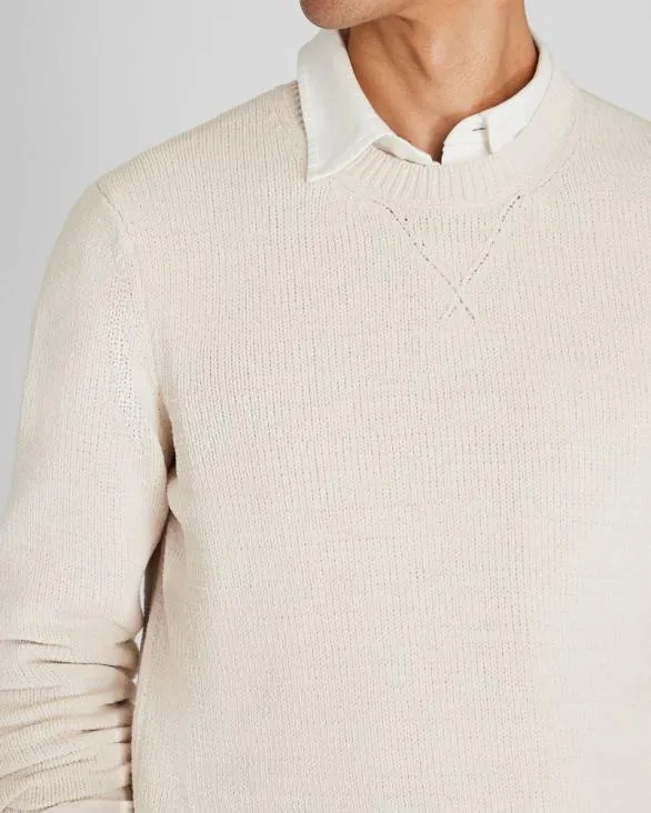 Club Monaco Sweaters Statement Crewneck White 8211 Men