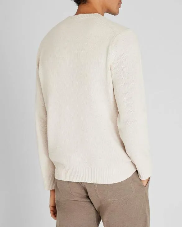 Club Monaco Sweaters Statement Crewneck White 8211 Men