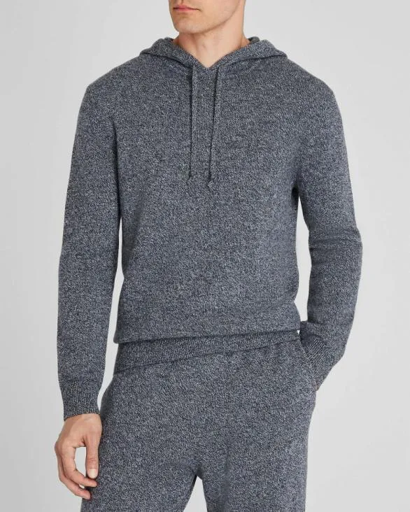 Club Monaco Sweatshirts and Lounge Wool Cashmere Blend Pullover Hoodie Black 8211 Men