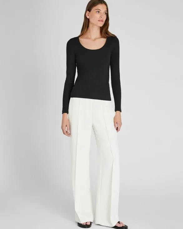 Club Monaco Tees Bowee LongSleeve Scoop Neck Tee Black 8211 Women