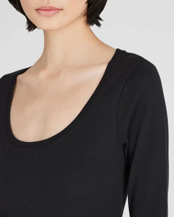 Club Monaco Tees Bowee LongSleeve Scoop Neck Tee Black 8211 Women
