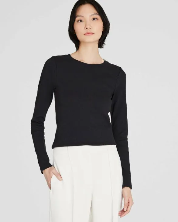Club Monaco Tees Bowee LongSleeve Tee Black 8211 Women