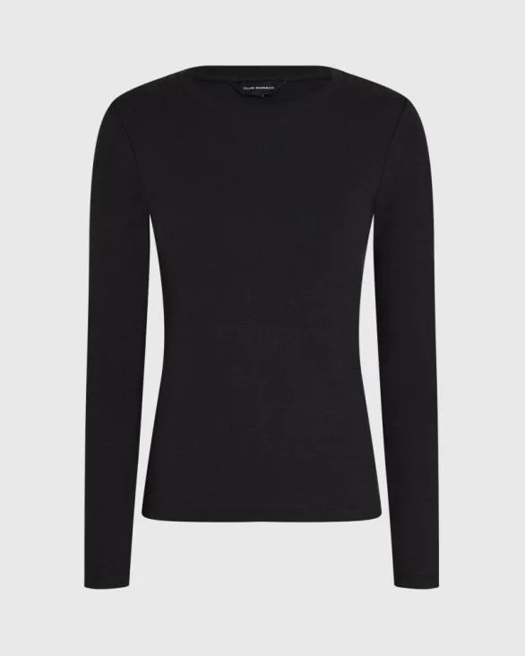 Club Monaco Tees Bowee LongSleeve Tee Black 8211 Women