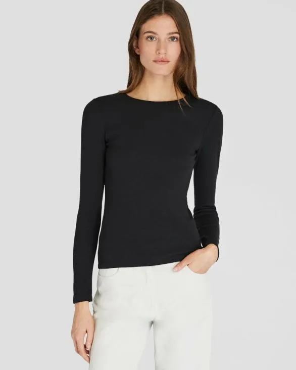 Club Monaco Tees Bowee LongSleeve Tee Black 8211 Women