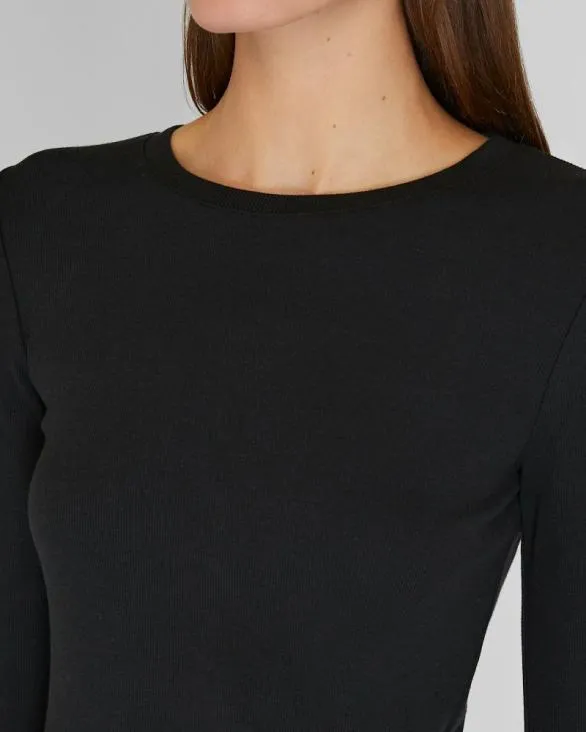 Club Monaco Tees Bowee LongSleeve Tee Black 8211 Women