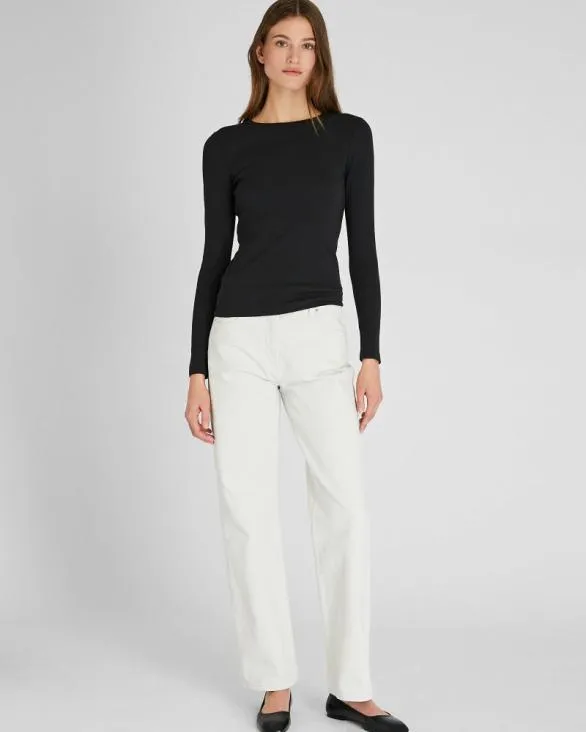 Club Monaco Tees Bowee LongSleeve Tee Black 8211 Women