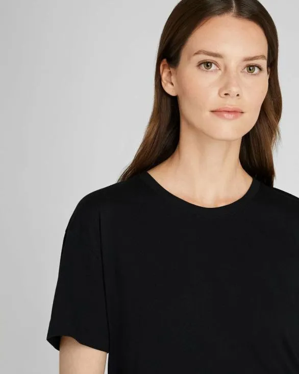 Club Monaco Tees Boxy Pima Tee Black 8211 Women