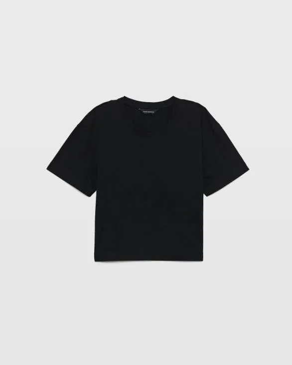 Club Monaco Tees Boxy Pima Tee Black 8211 Women