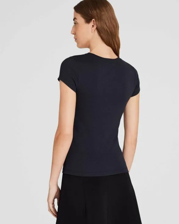 Club Monaco Tees Pima Bowee Tee Black 8211 Women