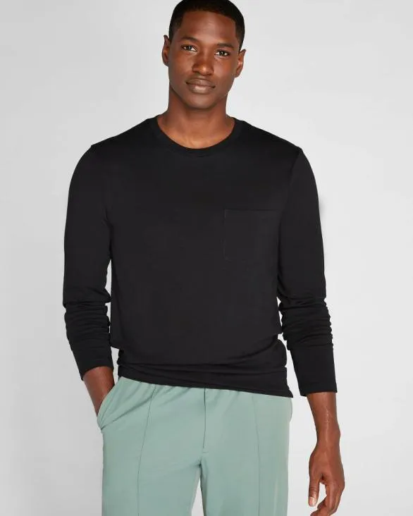 Club Monaco Tees Williams LongSleeve Tee Black 8211 Men