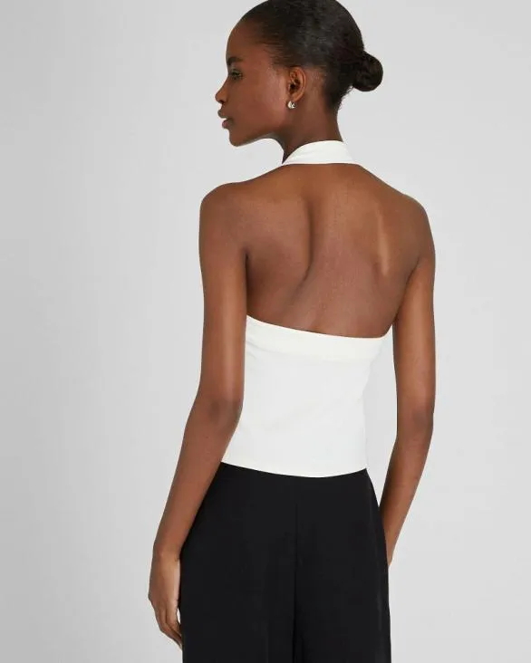 Club Monaco Tops Bodycon Halter Top White 8211 Women