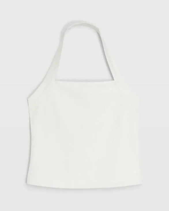 Club Monaco Tops Bodycon Halter Top White 8211 Women