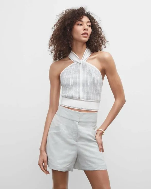 Club Monaco Tops Raeni Knit Tank Blue White Stripe 8211 Women