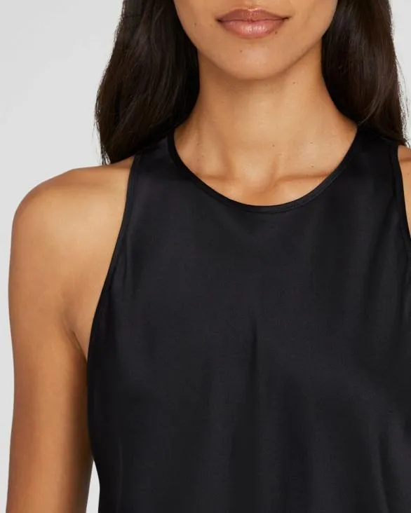 Club Monaco Tops Silk Racer Tank Black 8211 Women