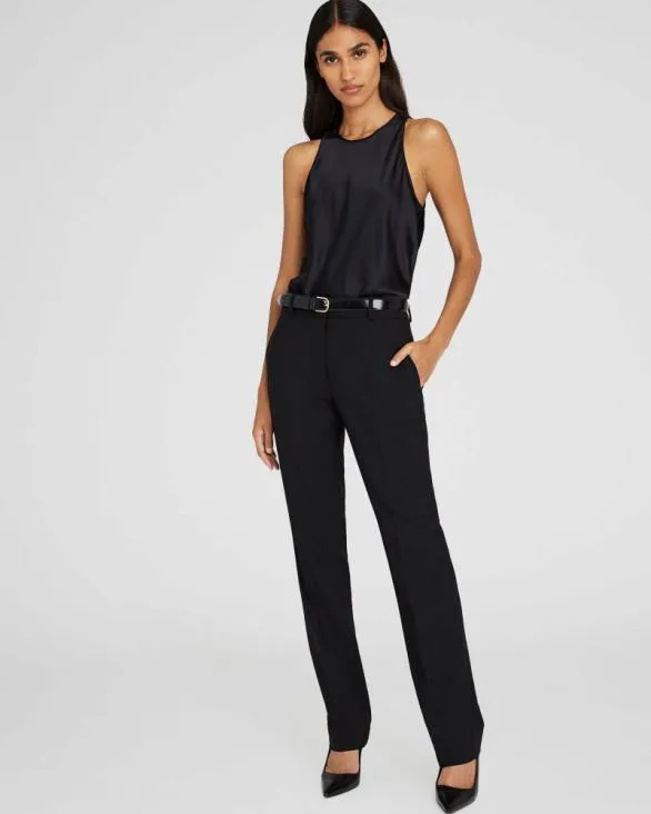 Club Monaco Tops Silk Racer Tank Black 8211 Women