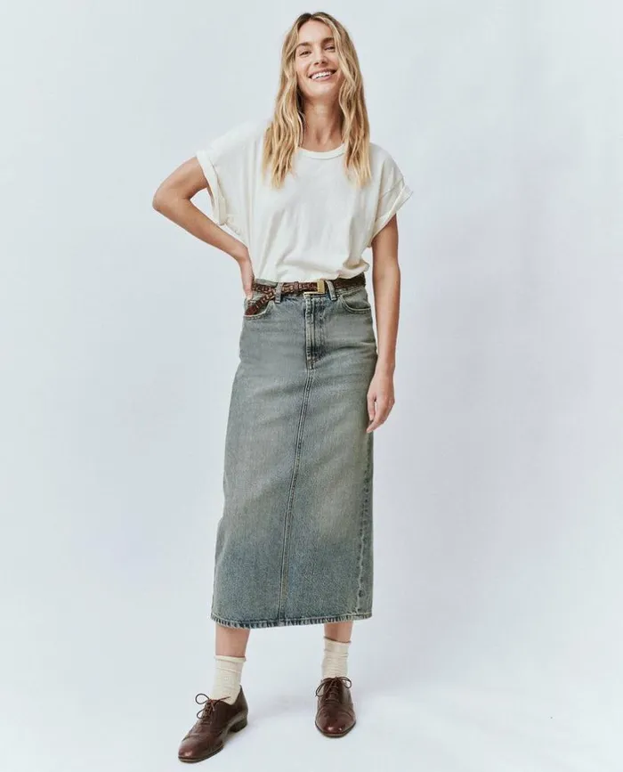 Collection The Great The Column Skirt Monterey Wash