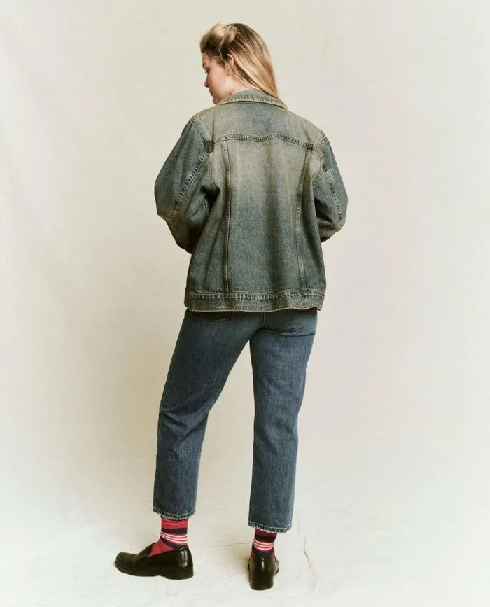 Collection The Great The Slouchy Jean Jacket Cargo Wash