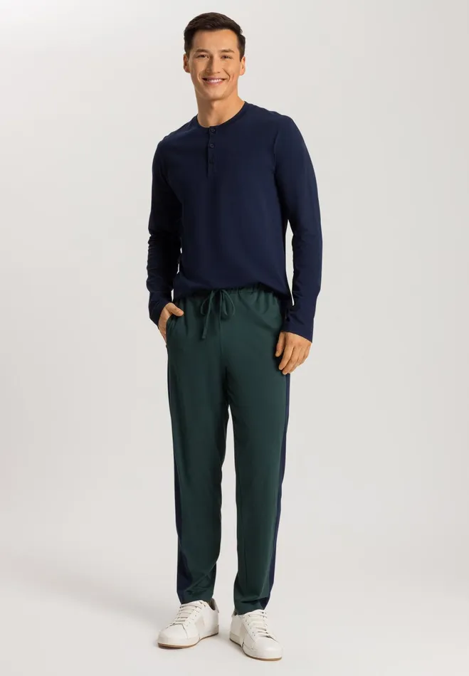 Cotton Drawstring Pants Laurel Men HANRO Pajama Bottoms