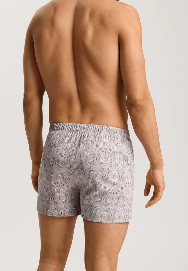 Cotton Knit Boxers Pin Patternwork Light Men HANRO Boxers