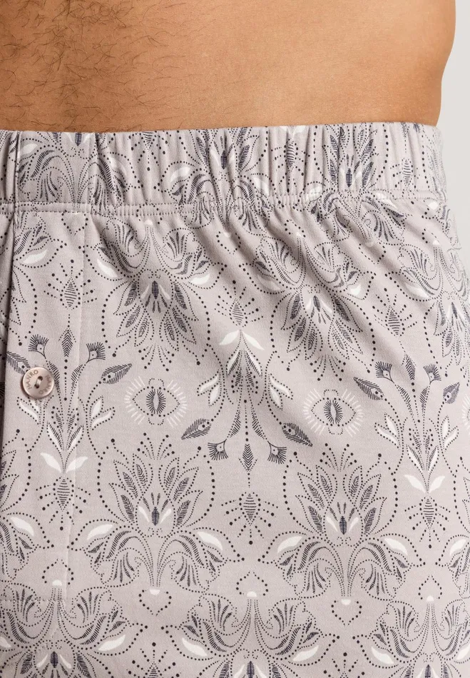 Cotton Knit Boxers Pin Patternwork Light Men HANRO Boxers