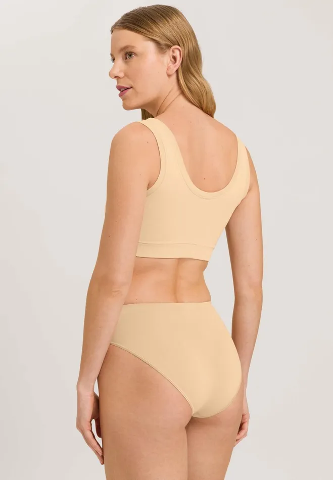 Crop Top Padded Beige Women HANRO Wireless Bras