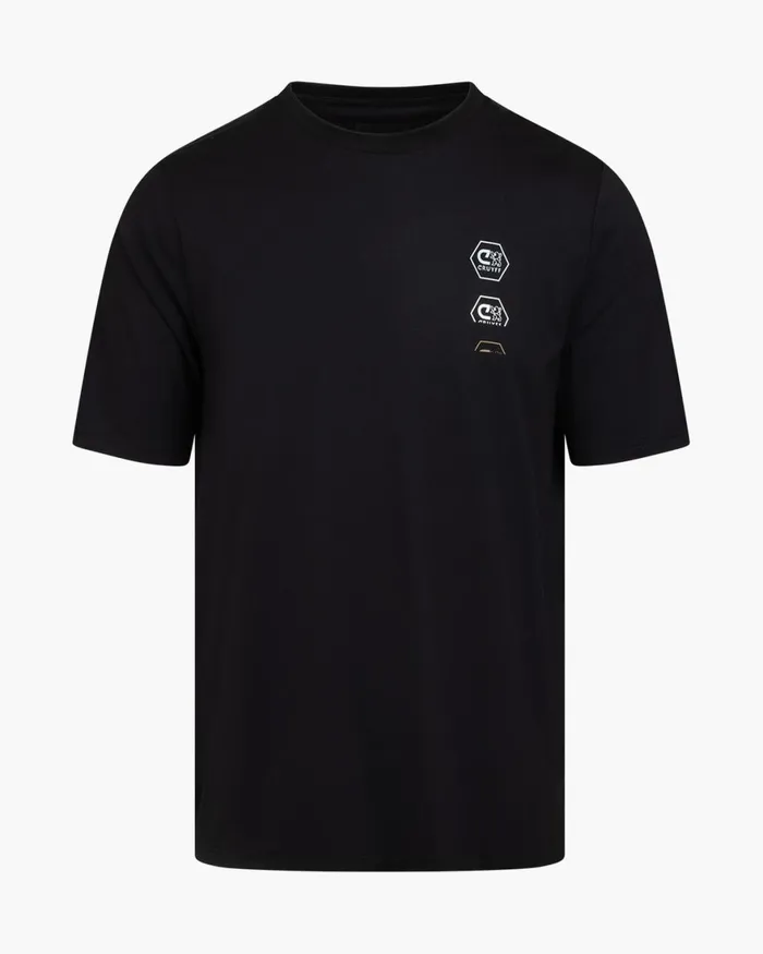 Cruyff CLion Back Graphic Tee Blackgold Men TShirts and Polo039s