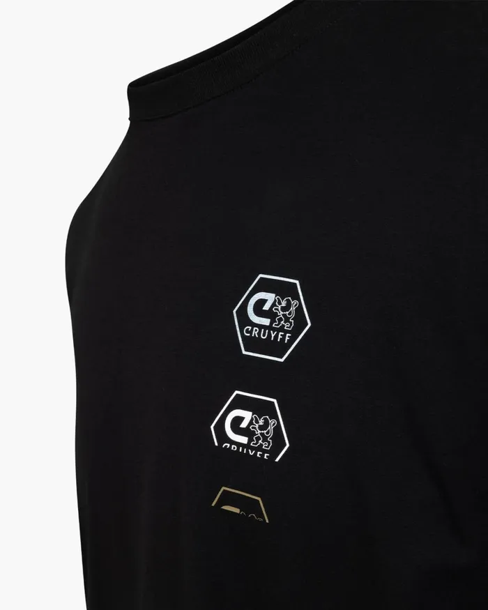 Cruyff CLion Back Graphic Tee Blackgold Men TShirts and Polo039s Cruyff CLion Back Graphic Tee Blackgold Men TShirts and Polo039s