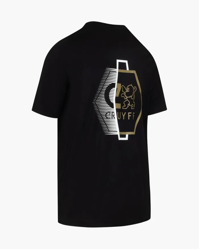 Cruyff CLion Back Graphic Tee Blackgold Men TShirts and Polo039s Cruyff CLion Back Graphic Tee Blackgold Men TShirts and Polo039s