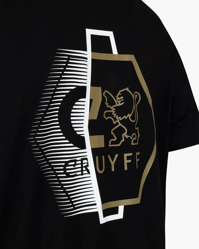 Cruyff CLion Back Graphic Tee Blackgold Men TShirts and Polo039s Cruyff CLion Back Graphic Tee Blackgold Men TShirts and Polo039s