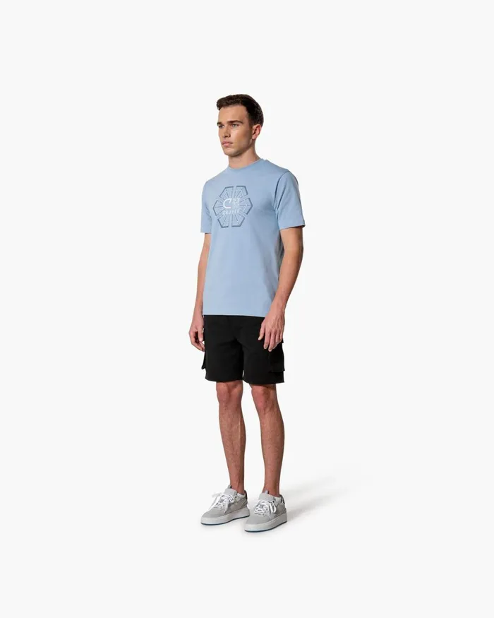 Cruyff CLion Geo Tee Blue Nights Men TShirts and Polo039s Cruyff CLion Geo Tee Blue Nights Men TShirts and Polo039s