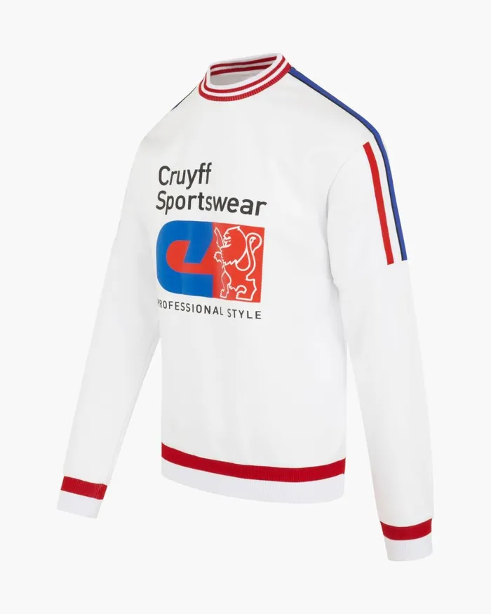Cruyff Classico Sweatshirt White Men Sweats and Hoodies Cruyff Classico Sweatshirt White Men Sweats and Hoodies