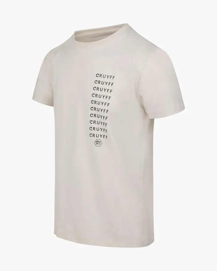 Cruyff Creditos Tee Crme Men TShirts and Polo039s Cruyff Creditos Tee Crme Men TShirts and Polo039s