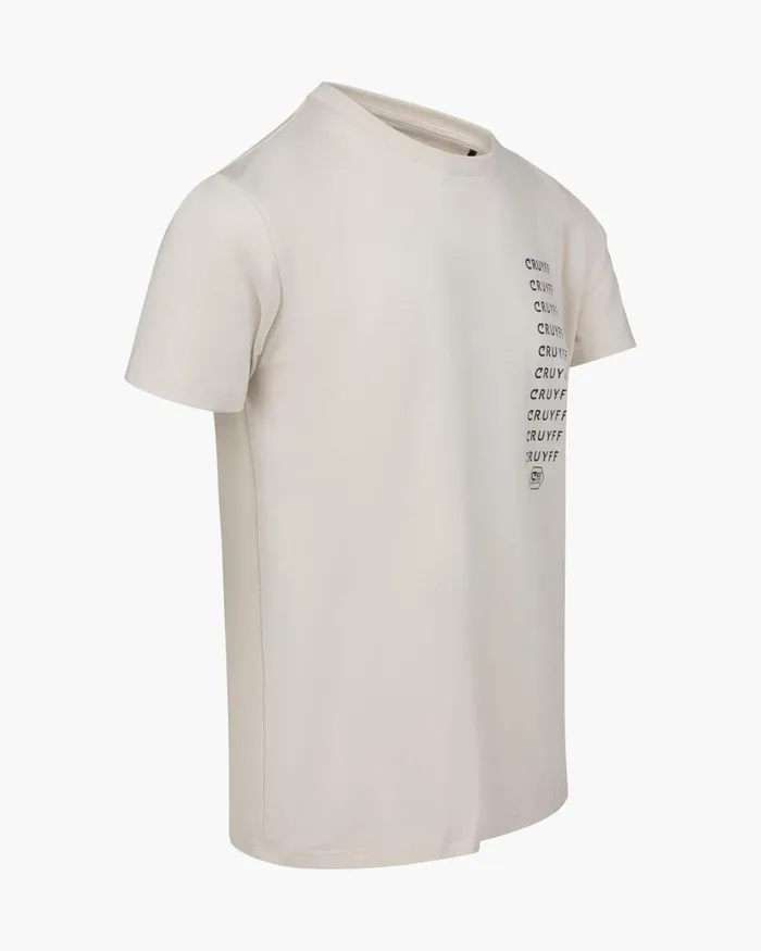 Cruyff Creditos Tee Crme Men TShirts and Polo039s Cruyff Creditos Tee Crme Men TShirts and Polo039s