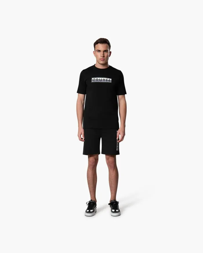 Cruyff Cruyff ID Tee Black Men TShirts and Polo039s Cruyff Cruyff ID Tee Black Men TShirts and Polo039s