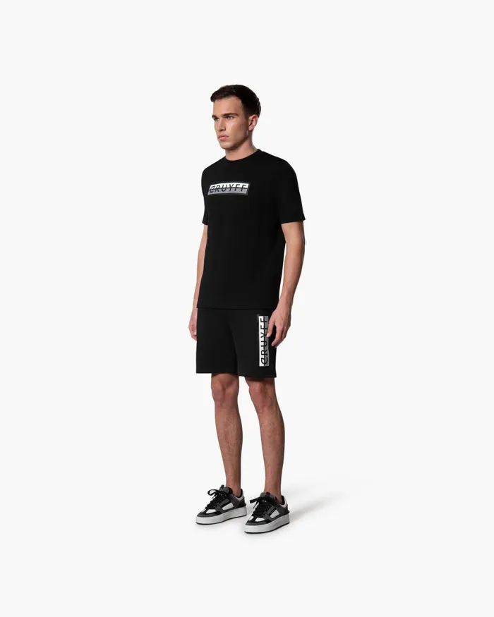 Cruyff Cruyff ID Tee Black Men TShirts and Polo039s Cruyff Cruyff ID Tee Black Men TShirts and Polo039s