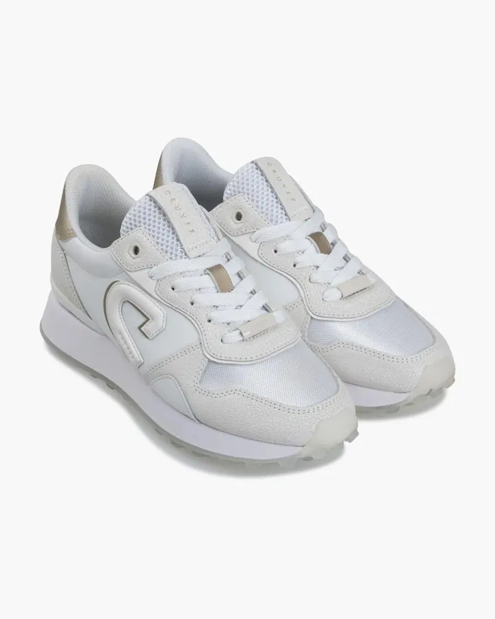 Cruyff Park RunnerSuede Whitegold Women Sneakers