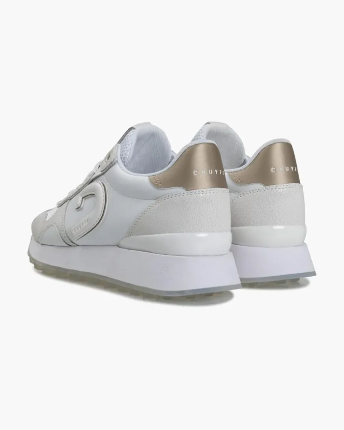 Cruyff Park RunnerSuede Whitegold Women Sneakers