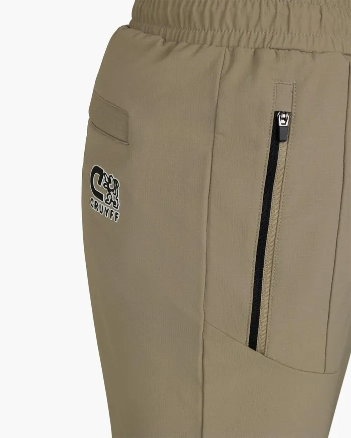 Cruyff Ripstop Fleece Trackpants Crme Men Bottoms Cruyff Ripstop Fleece Trackpants Crme Men Bottoms