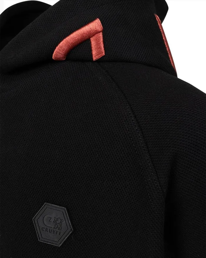 Cruyff Structure Hoodie Black Junior Sweats and Hoodies Cruyff Structure Hoodie Black Junior Sweats and Hoodies