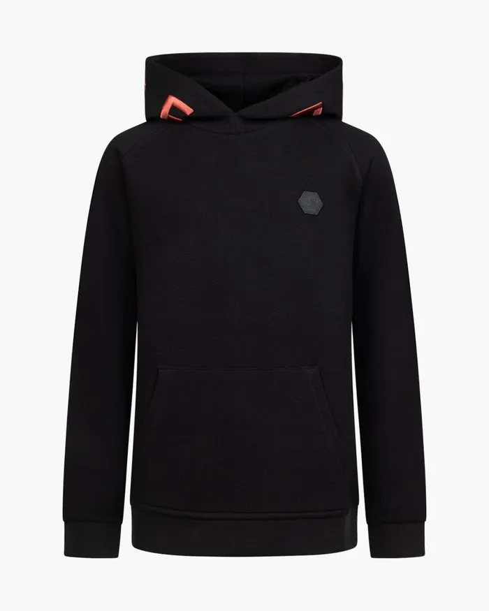 Cruyff Structure Hoodie Black Junior Sweats and Hoodies Cruyff Structure Hoodie Black Junior Sweats and Hoodies