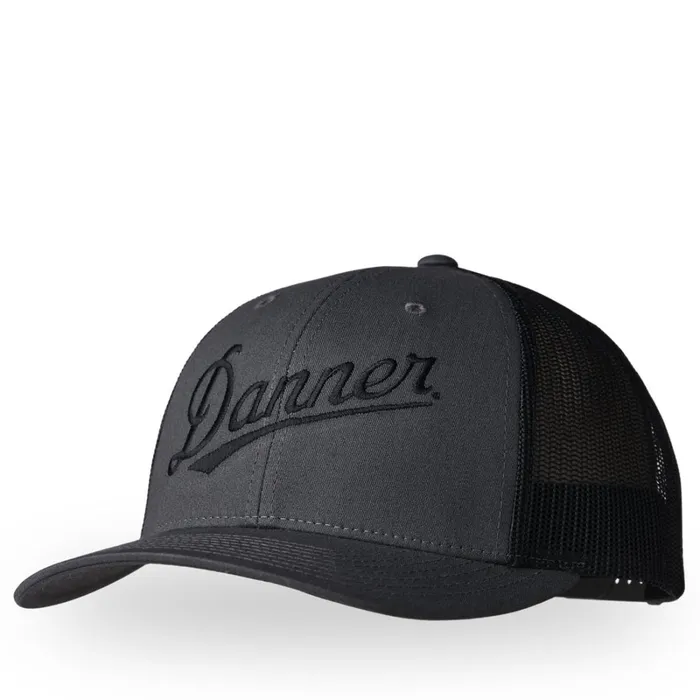 Danner Hats Danner Embroidered Trucker Hat Charcoalblack 8211 MenWomen