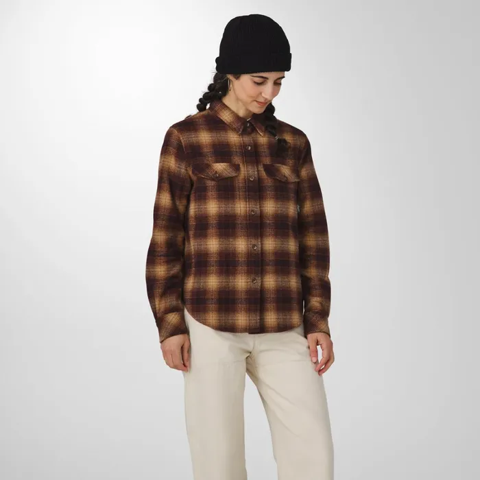 Danner Shirts Sauvie Cotton Flannel Shirt Espresso Plaid 8211 Women