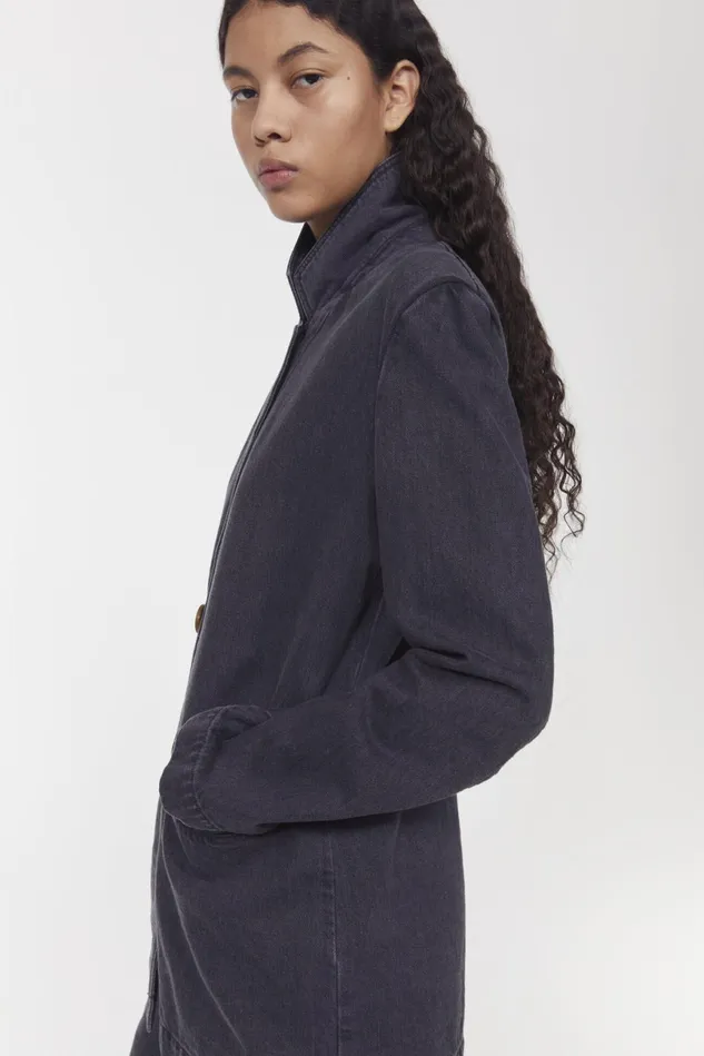 Delphi Denim Blazer Black Women Rodebjer Blazers