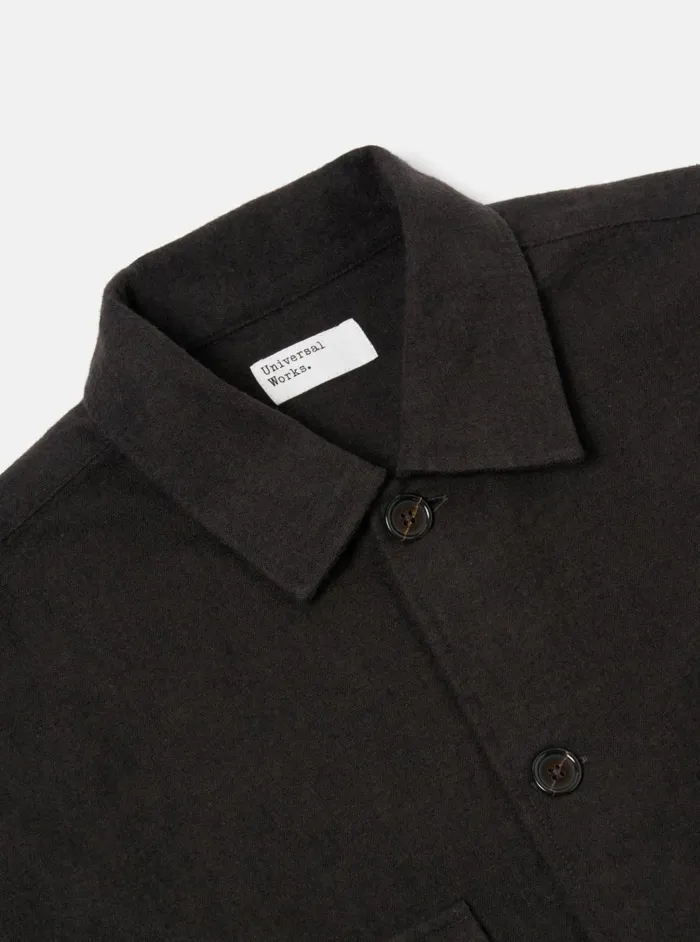 Dockside Jacket In Brown Soft Flannel Cotton Men Universal Works Overshirts